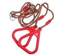 BCOATH Anneau de Gymnastique Fitness pour Garçon Fille Anneau de Balançoire Poignée Équipement de Jeu Intérieur et Extérieur Plastique Doux Anneaux Escalade pour Aire de Jeux