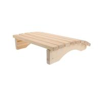 BCOATH Appui-tête Ergonomique en Bois Beige pour Sauna et Cabine Vapeur, Soulage la Pression du Cou et Améliore la Posture, Accessoire Confortable pour Relaxation
