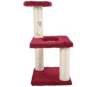 BCOATH Arbre à Chat à Trois Niveaux Griffoir Confortable pour Chaton, Poteau à Gratter Réutilisable, Interactif pour Chat Domestique