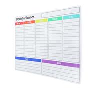 BCOATH Autocollant Calendrier Effaçable à Sec Pvc 30x40 Cm Amovible pour Mur et Tableau Blanc, Feuille Adhésive Réutilisable, Planificateur Hebdomadaire Bureau, Maison, Élève