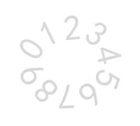 BCOATH Autocollants de Numéros de Maison en Acrylique Argenté 3d Effet Relief Lot de 10 Pièces pour Porte et Boîte aux Lettres Résidence ou Hôtel