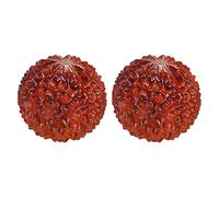 BCOATH Balles de Massage en Bois de Huanghuali 2pcs, Résistantes la Fissuration, Renforcent Doigts, pour Mains et Avant-bras, Ornement Chinois Wenwan Portable