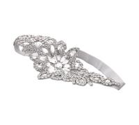BCOATH Bandeau à Cristaux Argentés pour Mariée, Accessoire de Cheveux Élégant en Cristaux, pour Mariages et Danses, Décoration Délicate et Brillante