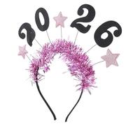 BCOATH Bandeau pour Cheveux Étoile en Fer et Tissu Léger, Accessoires pour Cheveux de Fête du Nouvel An 2026, Design Classique pour Célébrations Festives et Soirées