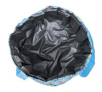 BCOATH Bassine Pliable Portable pour Bain de Outdoor Grand Volume Léger et Compact Contenant de Trempage pour Camping Randonnée Voyage Spa à Domicile Motif Bleu avec Lama