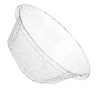 BCOATH Bassine Portable Transparente Motif Ondulé en Plastique Grosse Capacité Pratique pour Dortoirs et Lavage du Visage