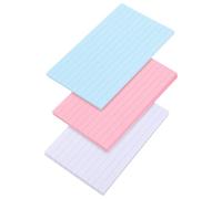 BCOATH Bloc-notes Adhésif Coloré 50 Feuilles en Papier, Écriture Lisse | Murs et Tableaux, Repositionnable, pour Bibliothèques et Bullet Journaling, Destiné aux Enseignants et Secrétaires