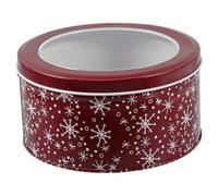 BCOATH Boîte à Biscuits en Fer-blanc pour Noël, Petite Boîte de Rangement à Bonbons, Coffret Présent Portable 1 Pièce, pour Fêtes de Fin D'année et Emballage Présent