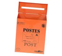BCOATH Boîte Aux Lettres Murale Fer Vintage Suspendue Mailbox Murale pour Jardin Boîte de Rangement Pratique et Décorative Résistante et Spacieuse Style Rétro pour Maison et Bureau