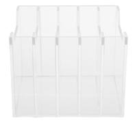 BCOATH Boîte de Rangement Acrylique Transparente Compartiments Organiseur Bureau pour Téléphone Portable Support Stable et Épais pour Salle de Conférence et Usage Familial