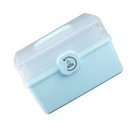 BCOATH Boîte Médicale Portable Grosse Capacité PP à Plusieurs Niveaux pour | Couvercle Transparent, Poignée Simple, Organisation des Essentiels, Usage Extérieur et Professionnel, pour Cosmétiques
