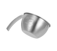 BCOATH Bol Battre les Œufs en Acier Inoxydable 200ml Cuisine avec Poignée et Graduations, Bol Multifonction pour Mesurer pour Pâtisserie et Préparation