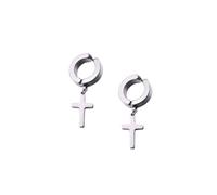 BCOATH Boucles D'oreilles sans Piercing ni Trou Clips Unisexes en Acier Titane Argenté, Style Simple, Adaptées à Toutes Occasions