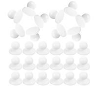BCOATH Boutons Blancs Remplacement Rapide et Pratique Lot de 100 en Plastique pour Vêtements de Chef pour Couture et Accessoires Cuisine
