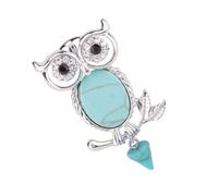 BCOATH Broche Vintage en Alliage Forme Chouette Design Clip-on Décoratif, Accessoire Élégant pour Robe de Cérémonie et Bal, pour Femmes et Filles