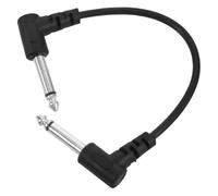 BCOATH Câble de Guitare Noir à Angle Droit pour Guitare Électrique
