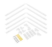 BCOATH Cache-câble Mural pour Gestion de Fils Électriques en PVC Blanc Flexible Protège-câble Discret et Organisation de Câbles pour Installation TV Murale