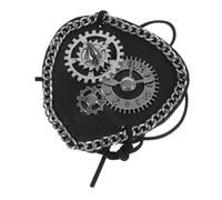 BCOATH Cache-œil Pirate Vintage à Motif Punk Pour Halloween Accessoire De Fête Unique Pour Adultes Masque De Cosplay à Porter Lors Et Déguisées