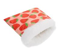 BCOATH Cachette en Coton pour Hamster Confortable et Coupe-Vent Poche Hérisson Rouge, Maison de Petits Animaux comme Hamster et Rat