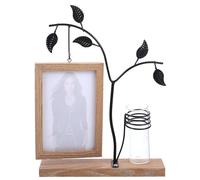 BCOATH Cadre Photo Hydroponique en Fer Lumière LED, Support Double Face pour Deux Photos, Décoration Moderne pour Présent Pendaison de Crémaillère
