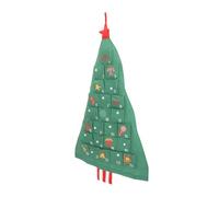 BCOATH Calendrier de Suspendu Sapin de Noël Vert Vide à Remplir pour Garçon Fille Décoration Murale Festive de Noël Organiseur Mural