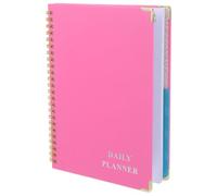 BCOATH Carnet de Notes à Spirale Rose, Papier Fer, Écriture Lisse | Bloc-notes Ligné A5, Léger Ouverture Facile, pour Planification et Journal Intime