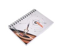 BCOATH Carnet de Score de Tir à l'arc Blanc, Traqueur de Tir à l'arc Feuilles Spiralées, Journal de Statistiques Précis pour Entraînement, Tournois et Compétition en Extérieur, Format