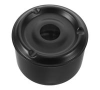 BCOATH Cendrier Coupe-Vent en Acier Inoxydable avec Couvercle Entonnoir, Design Moderne, Corps Épaissi et Bords Arrondis, pour Camping et Extérieur