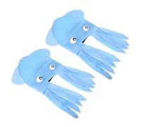 BCOATH Chapeau Farfelu Pieuvre pour Garçon et Filles et Adultes, 2pcs en Flanelle Douce, Léger et Portable, pour Halloween et Fêtes Costumées