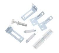 BCOATH Charnières Doubles Pliantes en Fer Argenté pour Portes Pliantes et Placards, Pivot Robuste avec Mécanisme Synchronisé, pour Espaces Commerciaux