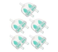 BCOATH Clapet Anti-Retour à Trois Voies pour Aquarium 5 Pièces, Vanne Plastique Verte 3,5 X 1,6 Cm, Accessoires pour Pompe à Air et Tuyaux D’air, Contrôle du Flux D’Eau pour Filtre