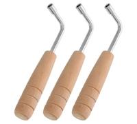 BCOATH accordage de Lyre Harpe 3pcs en Bois et Acier, Outil Portable avec Design Intérieur 4 Coins pour Réglage Rapide des Instruments à Cordes en Voyage