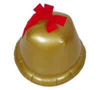 BCOATH Cloche Gonflable Géante de Noël avec Nœud Décoration Extérieure Festive pour Pelouse Arbre de Noël Suspendu et Ornement Lumineux pour Fête