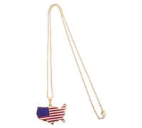 BCOATH Collier Pendentif Femme Carte des États en Acier Inoxydable Or, Design Élégant, Résistant à L'usure, Vie Quotidienne Rendez-