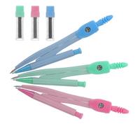 BCOATH Compas de Dessin en Métal pour Étudiants et Designers, Facile à Ajuster, Robuste, 3 Sets pour Mathématiques et Design, Fournitures Scolaires Essentielles Rentrée