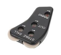 BCOATH Compteur de Clics Manuel pour Arbitre de Baseball et Softball, Indicateur à 4 Roues Portable en Plastique Solide, Accessoire Léger pour Enregistrement Précis des Points en Plein