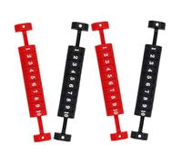 BCOATH Compteurs De Score Baby-Foot Multifonctions 4 Pièces Plastique Noir Et Rouge, Unités Portables Et Compactes pour Jeux De Table, Accessoires Baby-Foot Adaptés Aux Loisirs Et Soirées Entre Amis