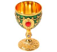 BCOATH Coupe à Liqueur Rétro Européenne 30ml en Alliage, Verte | Style Vintage Classique, Structure Stable et Prise en Main Facile, pour Mariage et Service de Table