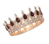 BCOATH Couronne de Mariage en Cristaux pour Mariée, Grand Diadème Élégant Peigne, Accessoire Cheveux Mariage pour Cérémonie et Réception