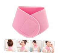 BCOATH Coussin de Cou Anti-rides Portable pour Femme Bandeau Hydratant Réutilisable et Extensible Soin Pratique pour Cou Épaule et Bas Du Dos Gel Rose