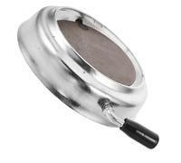 BCOATH Couvercle de Conduit de Cheminée en Fer Argenté, Compatible pour Poêle à Bois et Charbon, Diamètre 15cm, Régulateur de Tirage la Fumée