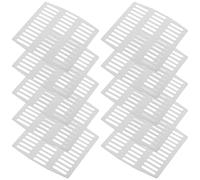 BCOATH Couvercles de Trou D'évacuation Finition Moderne Argentée en Acier Inoxydable Lot de 10 Pièces, Drainage et Barrière Petits Animaux pour Murs en Briques
