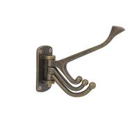 BCOATH Crochet Mural Pivotant en Bronze pour Porte, Porte-manteau Multifonction à Usage Domestique, Crochet à Vêtements pour Manteaux, Chapeaux et Accessoires, Patère Créative