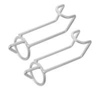 BCOATH Crochets de Box pour Chevaux 2pcs en Acier Inoxydable Argenté Suspendre Sécurisée et Organisée de Licols et Équipements Porte ou Clôture de Selle