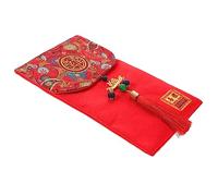 BCOATH D'argent Rouge Élégant De Style Chinois Pour Mariage Tissu Hong Bao Nuptiale