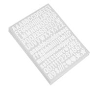 BCOATH de Lettres Autocollantes Blanches en Papier Couché 50 Feuilles Adhésives et Compatibles pour Vêtements pour et Tenue Sportive Quotidienne