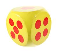 BCOATH Dés Mousse Géant Jaune Cube Léger à Six Côtés pour Jeux Éducatifs Lot pour Animation Tirage Au Sort et Jeux Familiaux