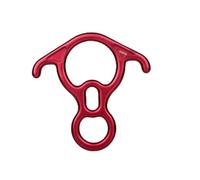 BCOATH Descendeur Alliage Forme De Huit pour Rappels Et Équipement De Sécurité Plein Air Rouge