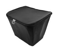 BCOATH Doublure de Panier de Vélo Couvercle, Étanche, Anti-poussière | PU Noir, Métal et Éponge, Clips Rapides, pour Courses et Déplacements par Tous les Temps