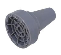 BCOATH Embout de Béquille en Plastique Antidérapant Gris Taille 22, Accessoire de Remplacement pour Cannes et Bâtons de Marche, Pied de Béquille Solide pour Usage Quotidien, Compatible